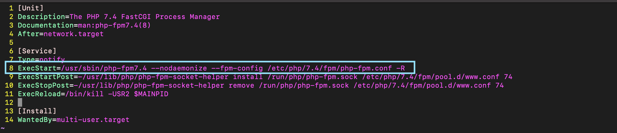 PHP7.4-fpm启动配置.png